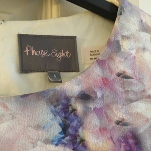 Women’s Popover Floral Dress in White & Purple